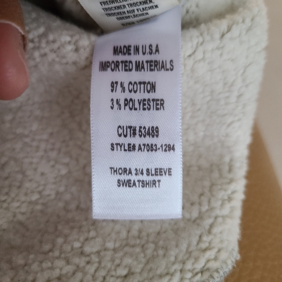 Agolde Thora 3/4 Sleeve Sweatshirt - Picture 5 of 6